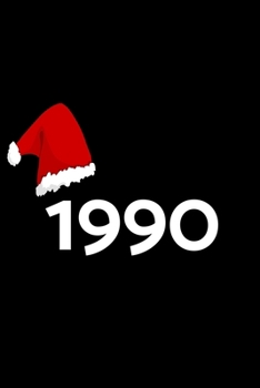 1990: Christmas Theme Gratitude 100 Pages 6" x 9" Notebook