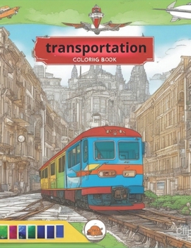 Paperback transportation Coloring Book