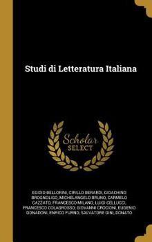 Hardcover Studi Di Letteratura Italiana [Italian] Book