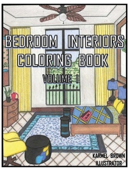 Paperback Bedroom Interiors Coloring Book Volume I Book