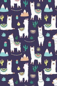Paperback Llamas: Dot Grid Notebook Journal, 6x9 Inch, 120 pages Book