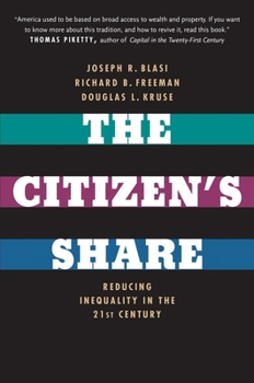 Paperback The Citizen's Share: Reducing Inequality in the 21st Century Book