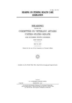 Paperback Hearing on pending health care legislation Book