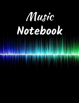 Paperback Music Notebook: Blank Music Sheet Notebook: Music Manuscript Paper, Staff Paper, Music Notebook 13 Staves, 8.5 x 11, A4, 110 pages Book