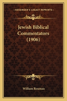 Paperback Jewish Biblical Commentators (1906) Book