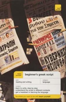 Hardcover Teach Yourself Beginner's Greek Script Book
