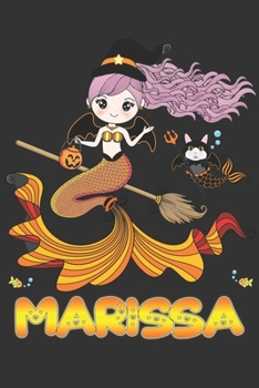 Marissa: Marissa Halloween Beautiful Mermaid Witch, Create An Emotional Moment For Marissa?, Show Marissa You Care With This Personal Custom Gift With ... Very Own Planner Calendar Notebook Journal