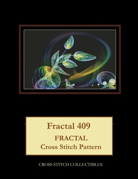 Paperback Fractal 409: Fractal Cross Stitch Pattern [Large Print] Book