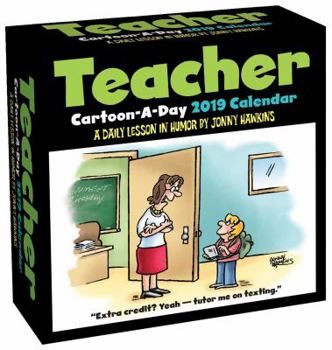 Calendar Teacher Cartoon-A-Day 2019 Calendar Book