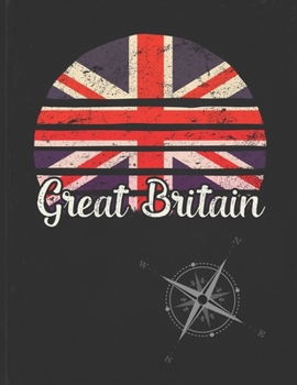 Great Britain: British Vintage Flag Personalized Retro Gift Idea for Coworker Friend or Boss  Undated Planner Daily Weekly Monthly Calendar Organizer Journal