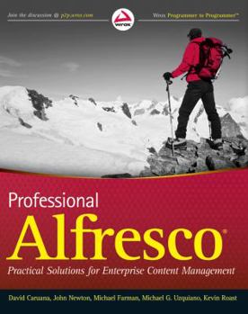 Paperback Professional Alfresco: Practical Solutions for Enterprise Content Management Book