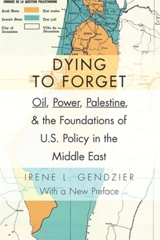 Paperback Dying to Forget: Oil, Power, Palestine, and the Foundations of U.S. Policy in the Middle East Book