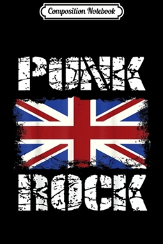 Composition Notebook: Punk Rock Vintage UK Flag Concert Music British Journal/Notebook Blank Lined Ruled 6x9 100 Pages