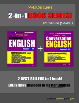 Paperback Preston Lee's 2-in-1 Book Series! Beginner English & Conversation English Lesson 1 - 20 For Filipino Speakers Book