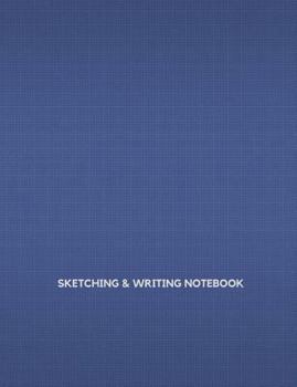 Paperback Sketching and Writing Notebook: Dual Alternate Lined and Blank Pages Book