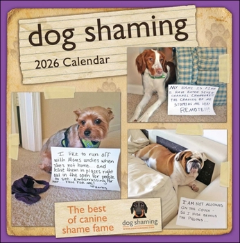 Calendar Dog Shaming 2026 Wall Calendar Book