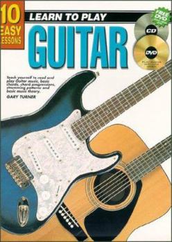 Paperback 10 Easy Lessons Guitar Bk/CD Book