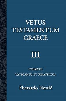 Paperback Vetus Testamentum Graece III 3/3 [Greek, Ancient (To 1453)] Book