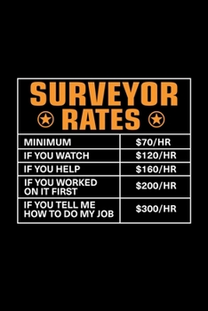 Surveyor Rates: Lined Journal, 120 Pages, 6x9 Sizes, Funny Surveyor Notebook Gift For Surveyors