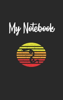 Paperback My Notebook: Snake Retro And Vintage Style 100 Pages And Lined Book