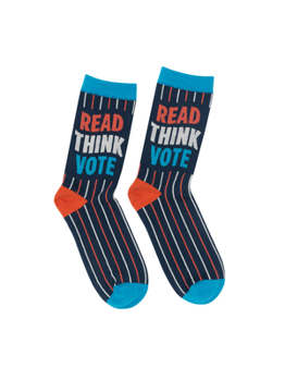 Misc. Read Think Vote 2024 Socks - Large Book