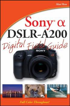 Paperback Sony Alpha DSLR-A200 Digital Field Guide Book