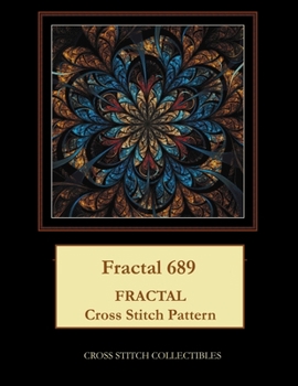 Paperback Fractal 689: Fractal Cross Stitch Pattern [Large Print] Book