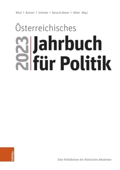 Paperback Osterreichisches Jahrbuch Fur Politik 2023 [German] Book