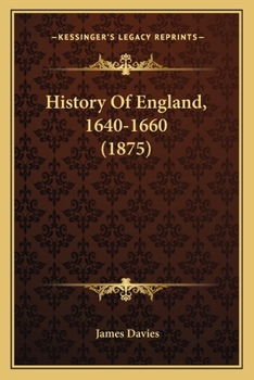 Paperback History Of England, 1640-1660 (1875) Book