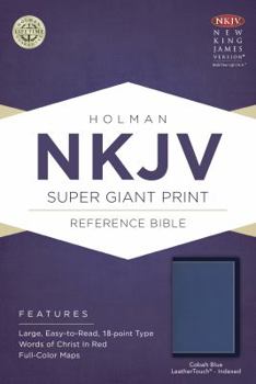 Imitation Leather Super Giant Print Reference Bible-NKJV [Large Print] Book