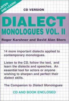 Paperback Dialect Monologues: Volume II [With CD] Book