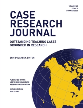 Paperback Case Research Journal: 43(3): Outstanding Teaching Cases Grounded in Research Book