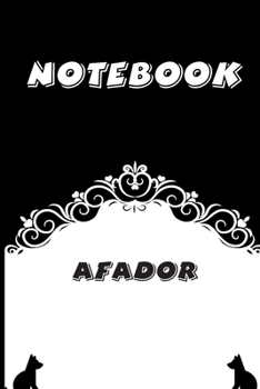 Afador Notebook : Black and White notebook , Decorative Journal for Afador Lover: Notebook /Journal Gift,Black and White,100 pages, 6x9, Soft cover, Mate Finish