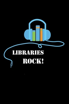 Paperback Libraries Rock: Book Lovers Librarians Lined Notebook Journal Diary 6x9 Book