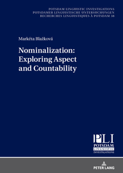 Hardcover Nominalization: Exploring Aspect and Countability Book