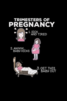 Trimesters of pregnancy: Pregnancy | 6x9  | dotgrid | dot grid paper | notebook | notes