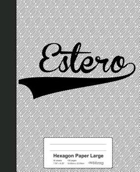 Paperback Hexagon Paper Large: ESTERO Notebook Book