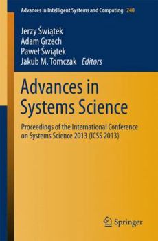 Paperback Advances in Systems Science: Proceedings of the International Conference on Systems Science 2013 (Icss 2013) Book