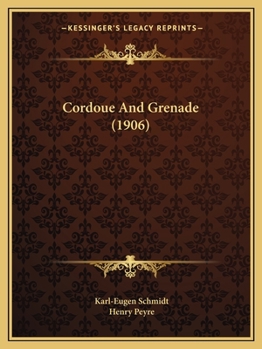 Paperback Cordoue And Grenade (1906) Book