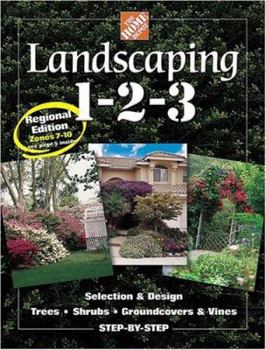 Hardcover Landscaping 1-2-3: Regional Edition: Zones 7-10 Book