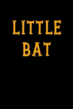 Little Bat: Notebook Journal Composition Blank Lined Diary Notepad 120 Pages Paperback Black Solid Bat