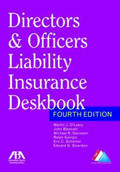 Paperback Directors & Officers Liability Insurance Deskbook Book