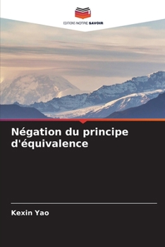 Paperback Négation du principe d'équivalence [French] Book