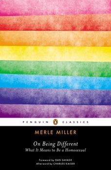 Paperback On Being Different: What It Means to Be a Homosexual Book