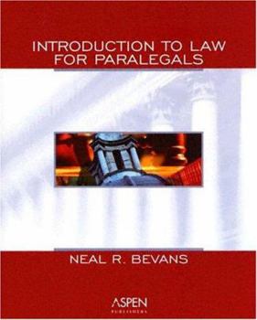 Paperback Introduction to Law for Paralegals Book