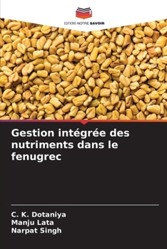 Paperback Gestion intégrée des nutriments dans le fenugrec [French] Book