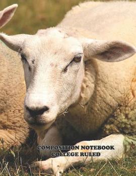 Composition Notebook College Ruled: High School,Sheep  , College, Animal, Nature Cover, Cute Composition Notebook, College Notebooks, Girl Boy School ... Book, 8.5 Inch x 11 Inch 104 Pages