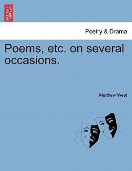 Paperback Poems, Etc. on Several Occasions. Book
