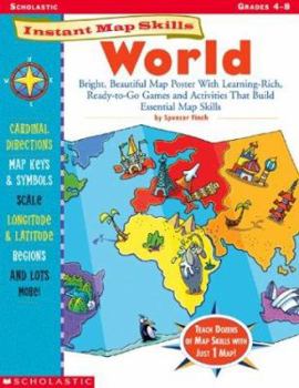 Paperback Instant Map Skills: World Book