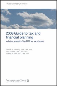 Paperback Pricewaterhousecoopers Guide to Tax and Financial Planning Book